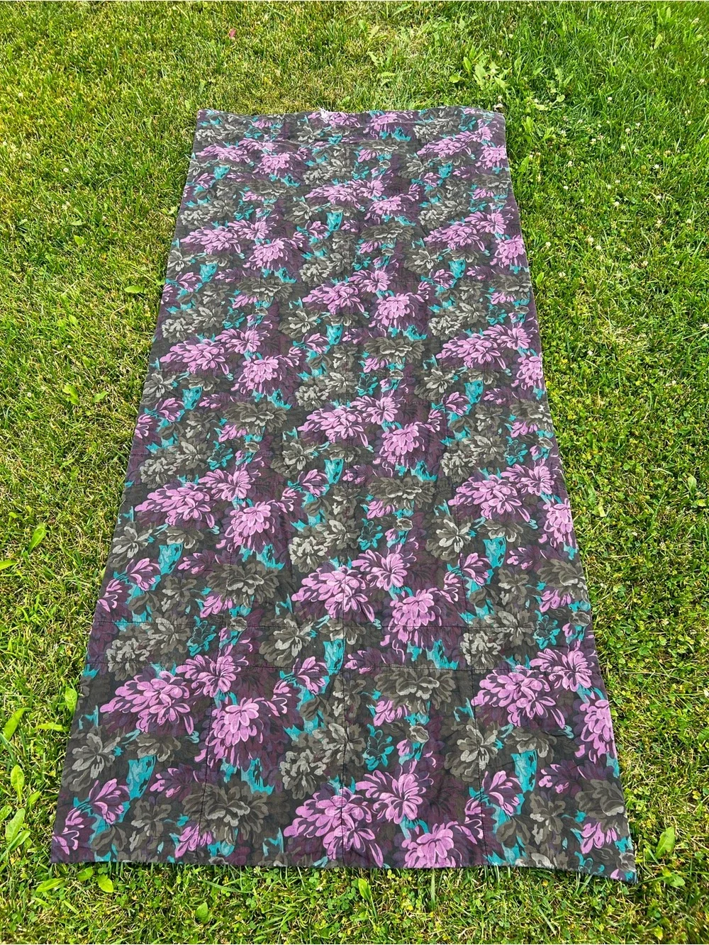 Vintage Handmade Cottagecore Quilted Blanket